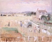 Morisot, Berthe - Hanging the Laundry out to Dry